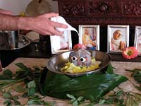 Govardhana Puja Bathing