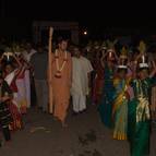 Giri Maharaja and Devotees Arriving at the Program