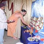 Giri Maharaja Offering Flowers to Deity Pictures