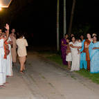 Some of the Devotees Awaiting the Arrival of Srila Guru Maharaja