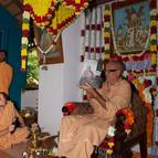 Guru Maharaja Shows the Book to the Devotees