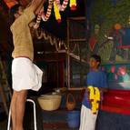 Syamasundara Prabhu & Kunjavihari Prabhu Decorating the Temple