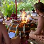 Giri Maharaja & Gaura Gopala Performing a Maha-mantra Yajna