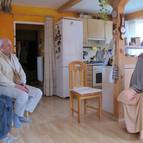 Guru Maharaja speaking with Prahlada Prabhu and Induprabha