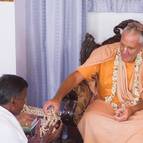 Madhava Dasa Receives His Beads