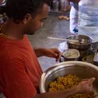 Rasikananda Dasa Making Laddus