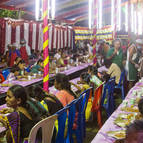 Guests Honouring Prasadam