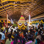 Guests Pulling the Ratha Around the Temple