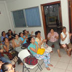 Guests and Devotees Chanting the Holy Names