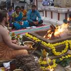 Gaura-Gopala performing the yajna