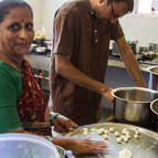 Prema Manjari cooking.