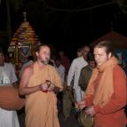 Sankirtana with the ratha carrying Lord Nityananda's photo