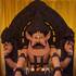 Yoga-Narasimha Covered in Sandalwood Paste